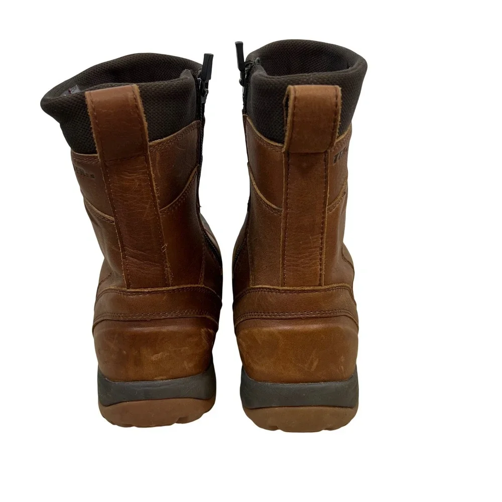 LL Bean Tek2.5 Primaloft Waterproof Winter Boots Mens 9.5 Brown Leather 507166